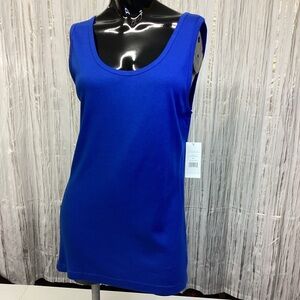 Tory Sport Rib Tank Top - XL - Blue - NWT